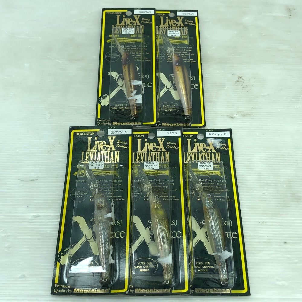 ΣΣMegabass メガバス ルアー LIVE-X LEVIATHAN ライブx リバイアサン 5個