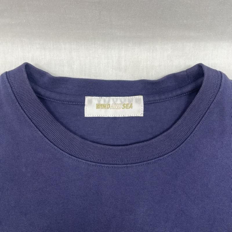 WIND AND SEA 半袖シャツ(ネイビー) WIND AND SEA(ウィンダンシー) SEA S S T-shirt Navy-Sandロゴ