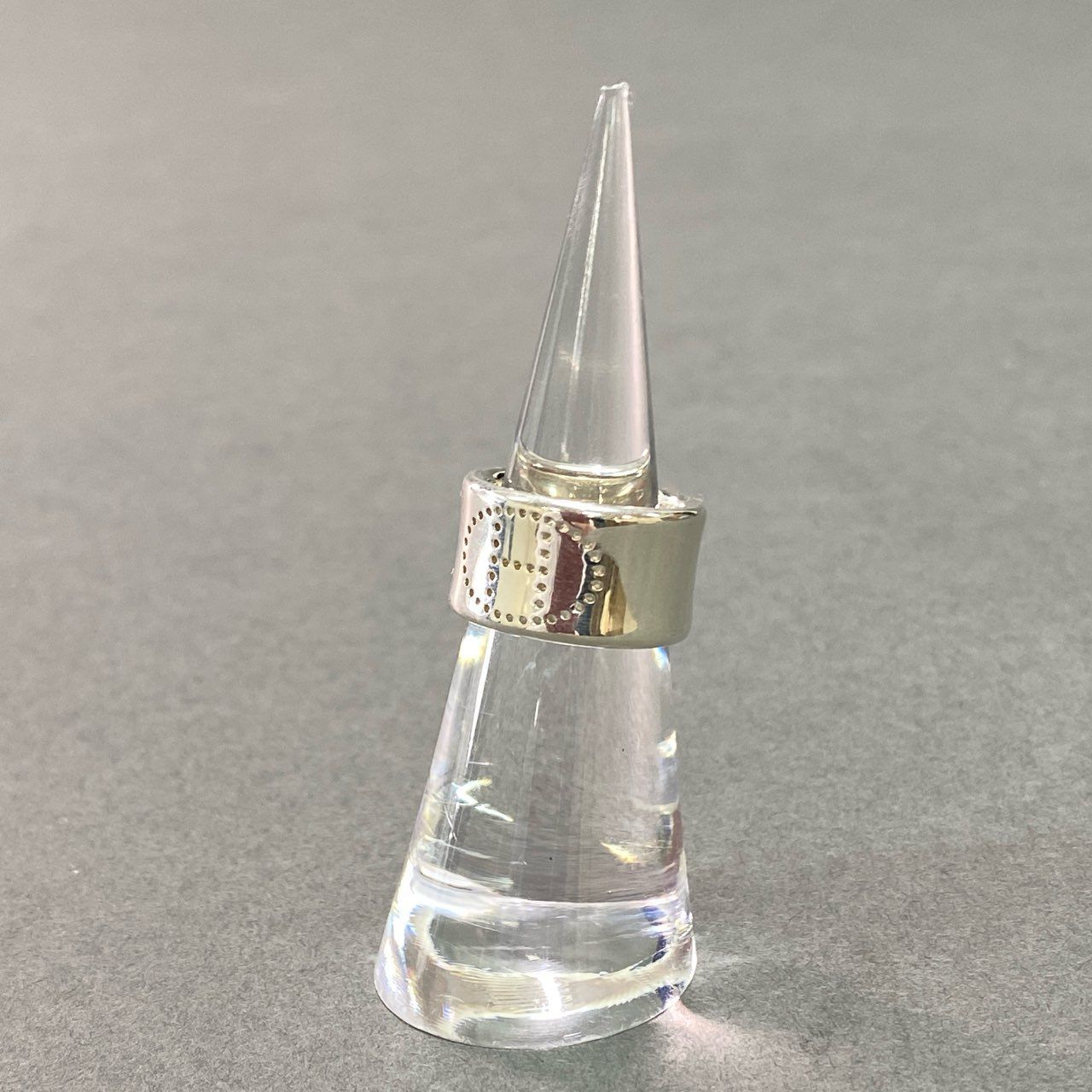 f4 HERMES エルメス エクリプス リュバン Hロゴ 刻印 リング 指輪  