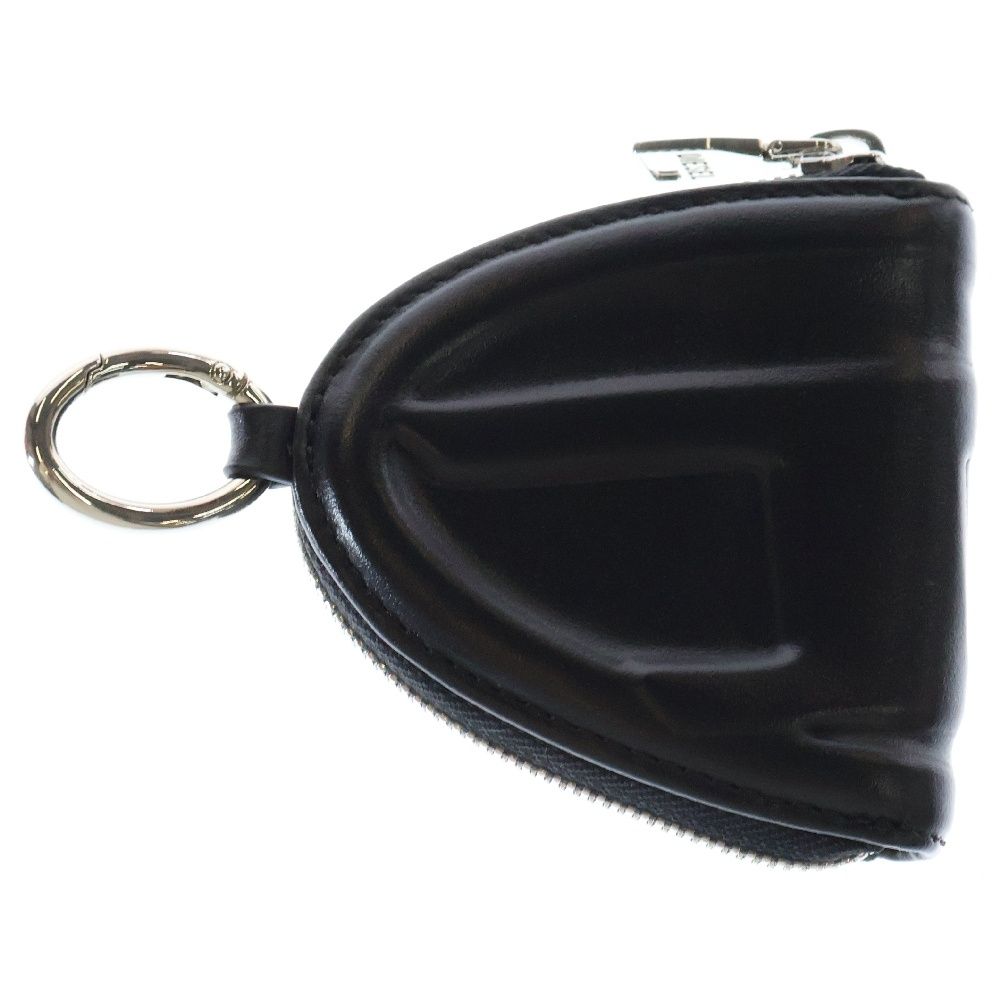 DIESEL (ディーゼル) 1DR-FOLD COIN PURSE ZIP ロゴ刻印 レザーコイン
