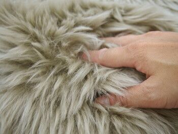 ムートンフリース 長毛 約60×180cm 厚手 M-511-F ブラウン MARWIL-DEMENAGEMENTS_CH