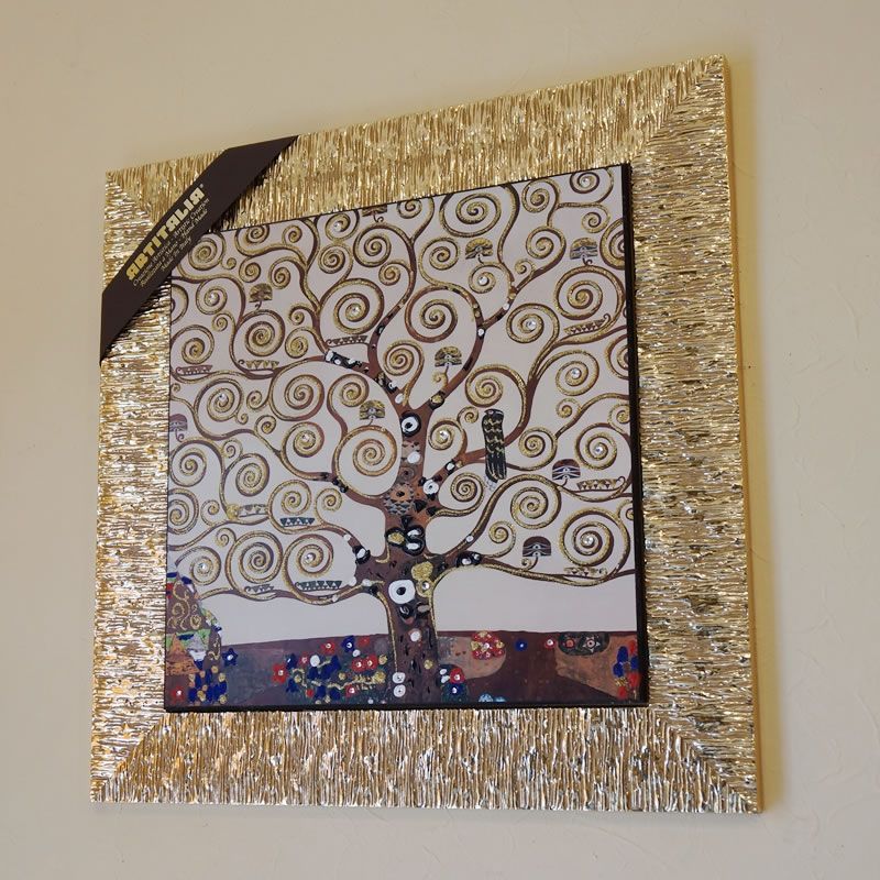イタリア製 クリムト 画 生命の樹 The Tree of Life ゴールド枠 絵画