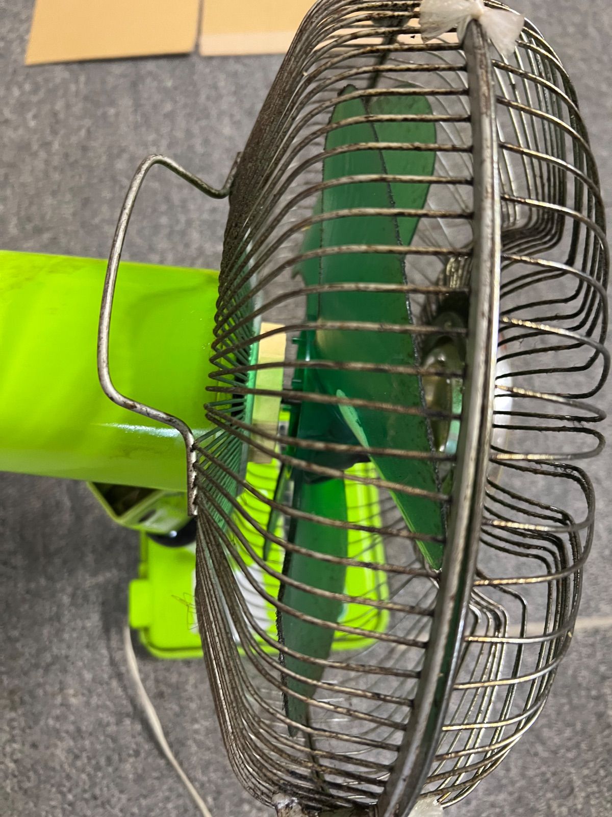 ⭐︎ TOSHIBA 昭和 レトロ 扇風機 動作確認済 緑 レトロ扇風機 当時物