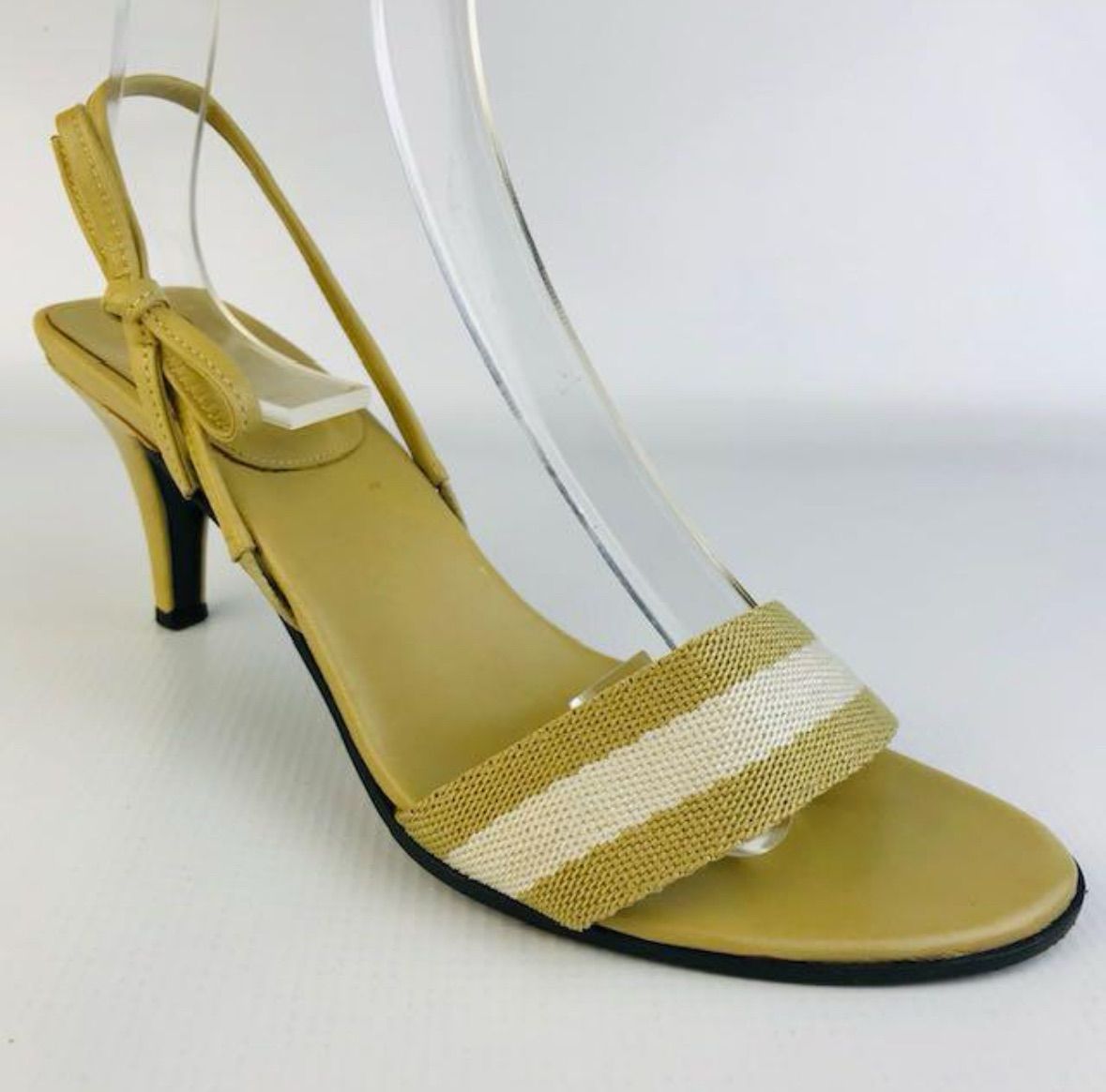 美品☆GUCCI・グッチ レディース レザー切替し バックストラップ  