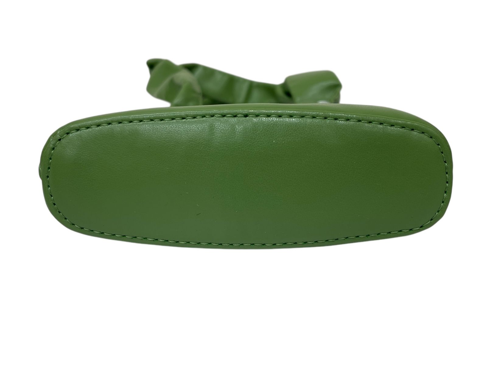 MM6 Maison Margiela Knot-Detailed Green Faux Leather Mini Tote Bag