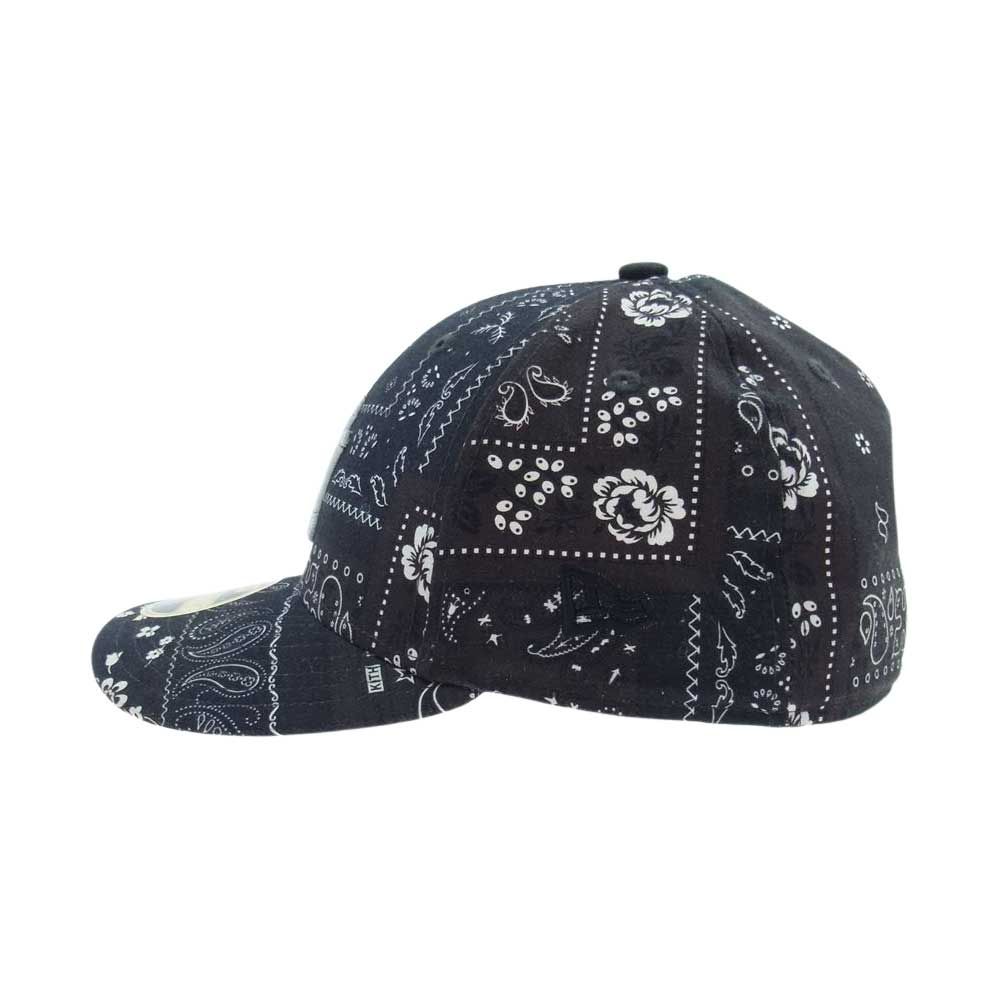 NEW ERA ニューエラ 帽子 × KITH キス Deconstructed Bandana Low Profile デコンストラクション バンダナ  ロー プロフィール キャップ ブラック系 58.7cm【中古】 - メルカリ