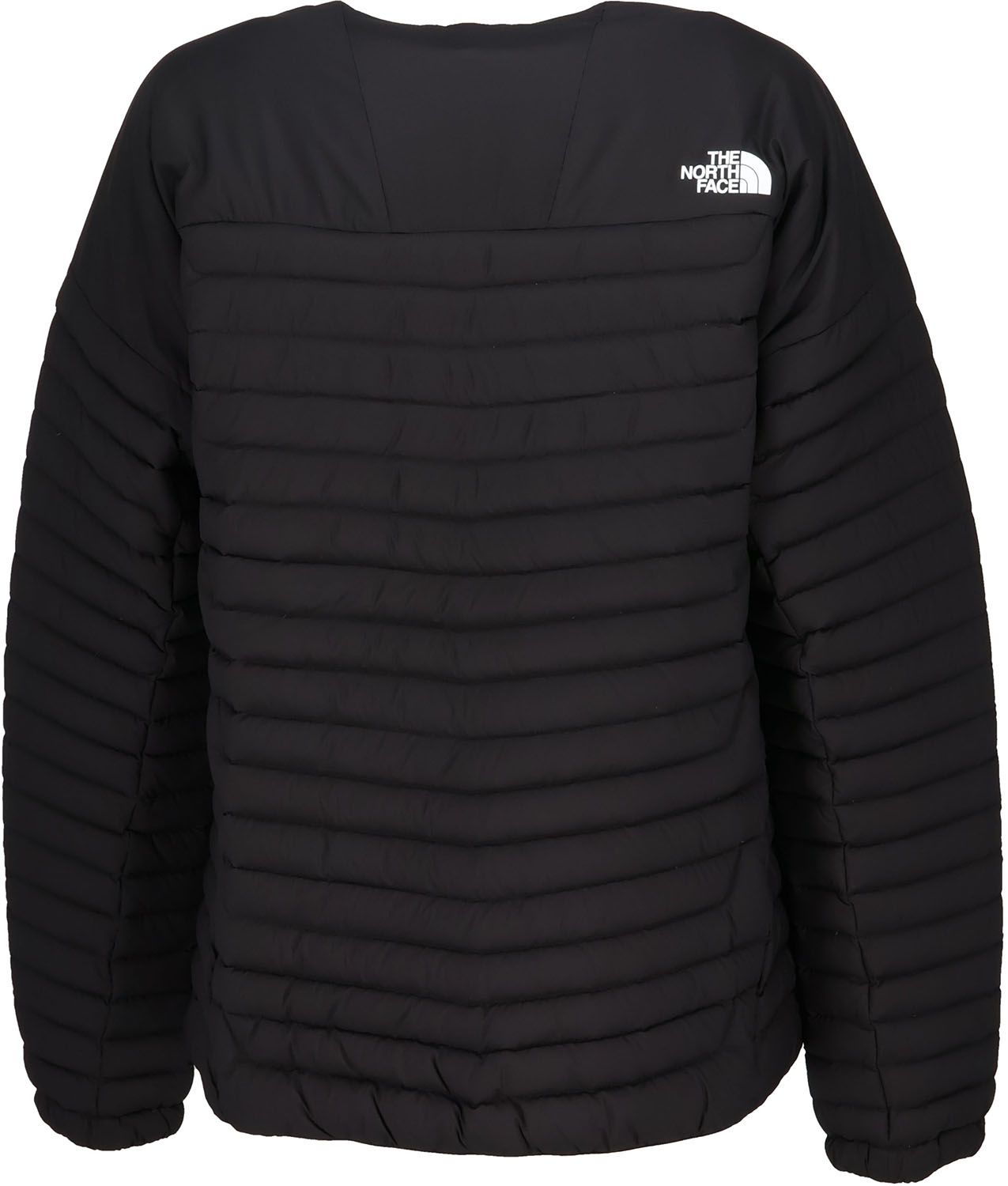 ザ ノース フェイス THE NORTH FACE アウトドア サンダーラウンドネックジャケット レディース ダウン アウター 撥水 ミドラー 上着 秋冬 防寒 キャンプ ハイキング お出かけ 収納 ポケッタブル 普段着 NYW82511 K ブラック