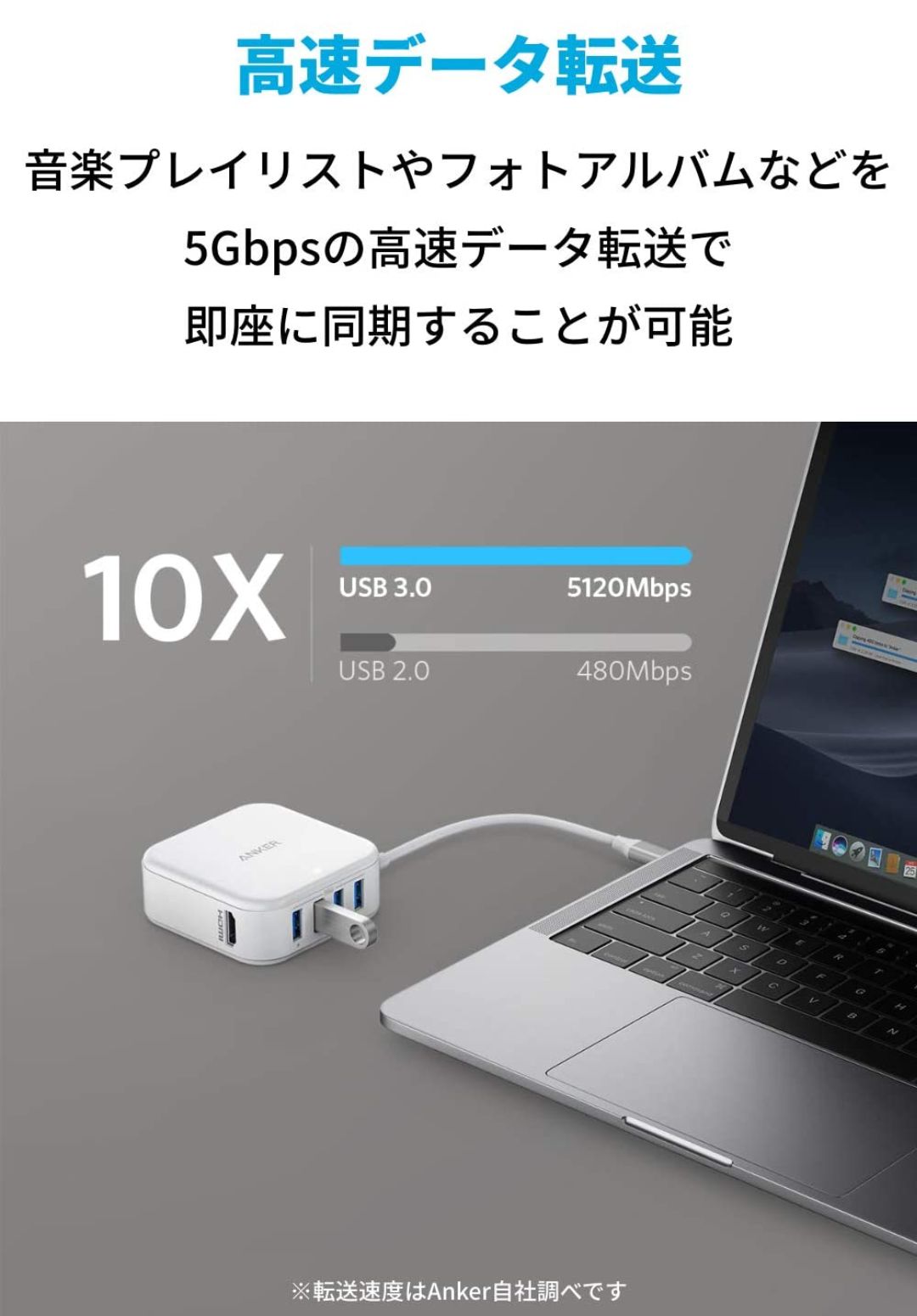 Buy Anker USB C HDMI Hub with AC Adapter PowerPort 5-in-1 37.5W