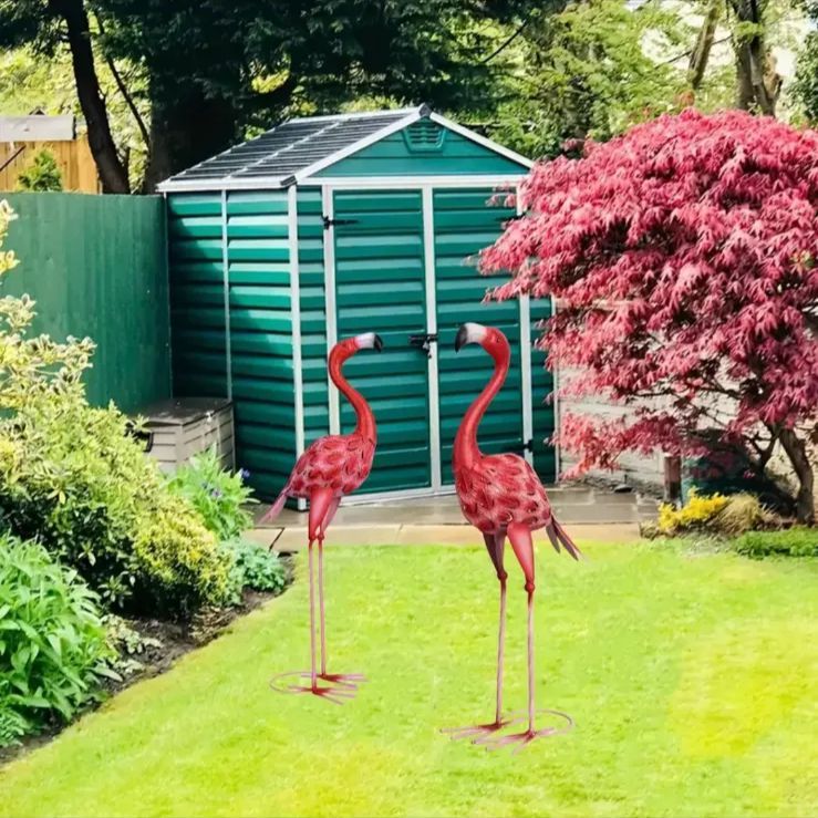 オブジェ 置物 インテリア おしゃれ 北欧 屋外 鳥 ガーデン フラミンゴ オーナメント おしゃれ かわいい インテリア 庭 ガーデニング 雑貨 トロピカル 南国 気分 見ざる聞かざる言わざる ガーデニング チャーム 花壇 花 小屋 用品 YUZUMIYA_COM