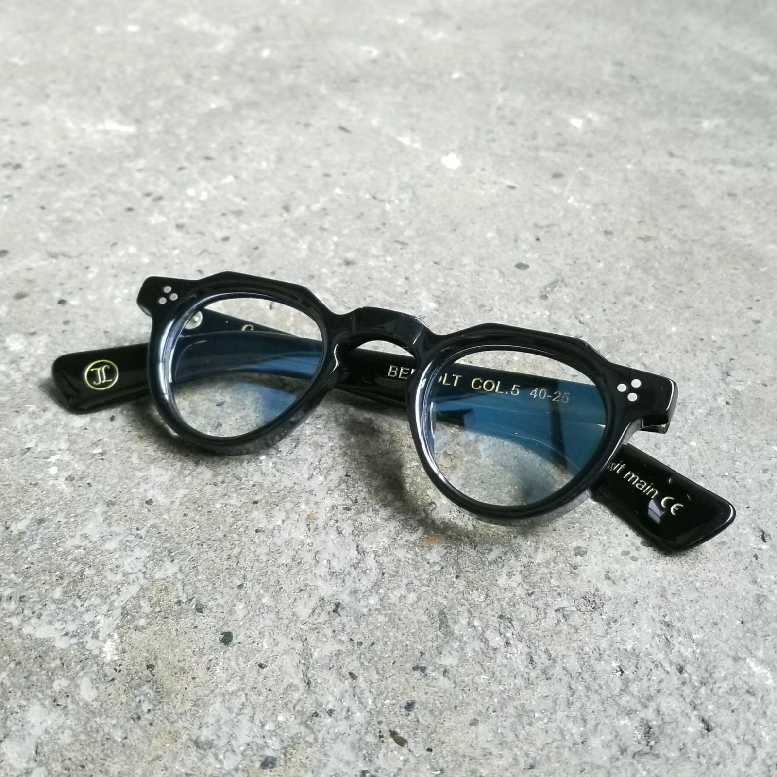 Lesca LUNETIER BERTOLT 8mm クラウンパント レスカ ルネティエ ベルトルト 40-25 Col.5 サングラス 眼鏡