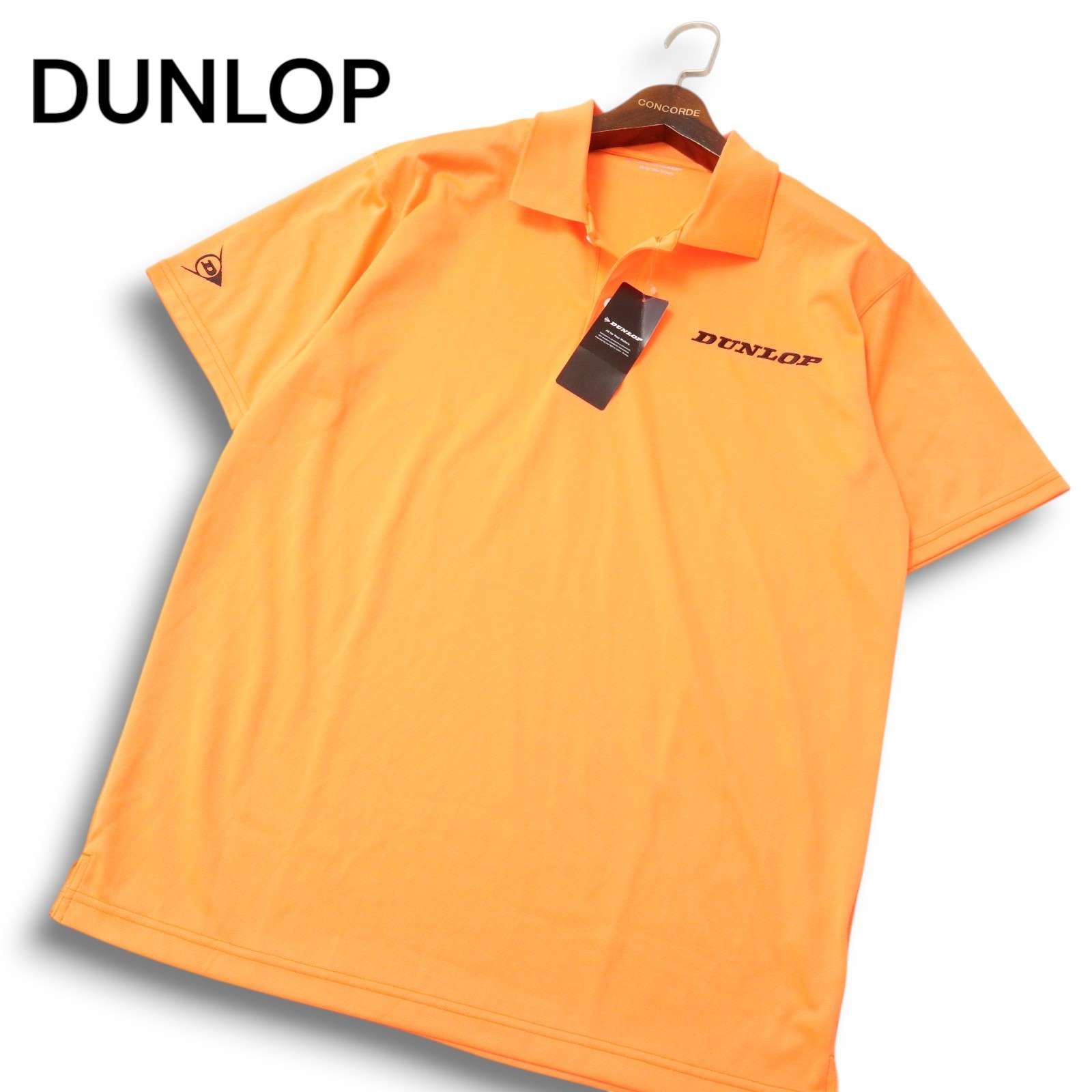 未使用☆ DUNLOP ダンロップ ゴルフ 春夏 ロゴ刺繍☆ 半袖 ポロシャツ 