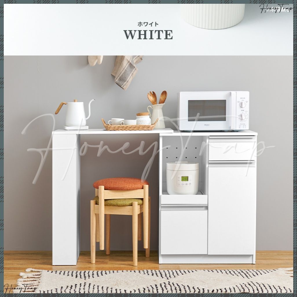 キッチンラック多層可動プーリ床式リビング小型きょう雑物電子レンジ