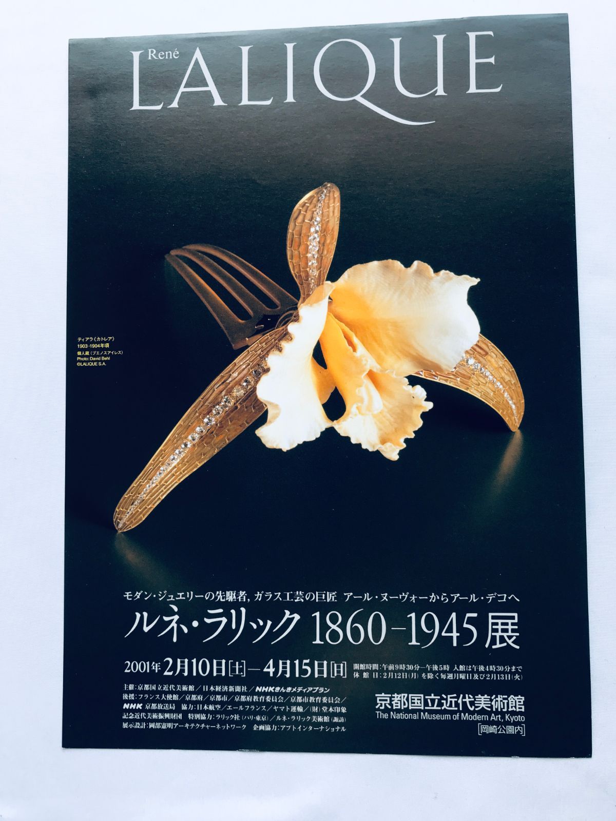 ルネ・ラリック展 光の幻想・ガラス工芸の美 図録 チラシ Maitre
