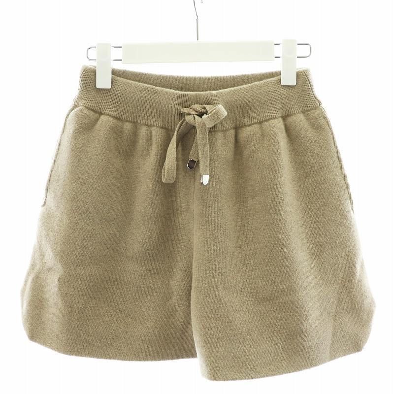コエル COEL ニットショートパンツ ハーフパンツ ウール カシミヤ混 36  