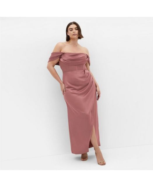 送料無料 シティーシック レディース ワンピース トップス Women s Plus Size Forbidden Love Maxi Dress Pink