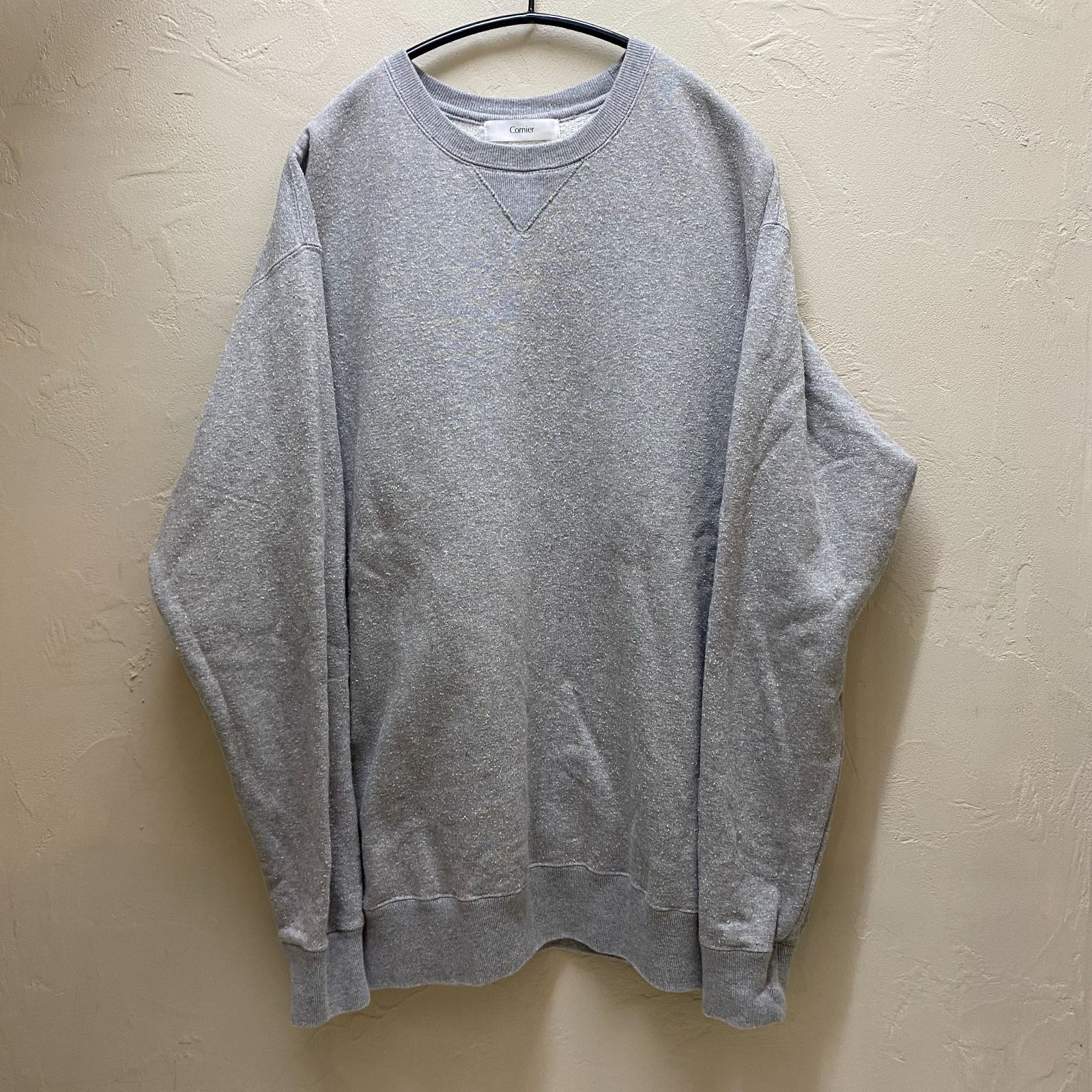 Cornier コルニエ ネップ加工 シルク混 スウェット SIZE M 【代官山07 