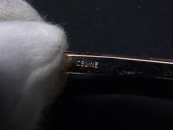 箱有 CELINE セリーヌ オニキス×マカダム柄 ネクタイピン カフスセット 希少】OLD CELINE セリーヌ コンビ ネクタイピン カフス 3点