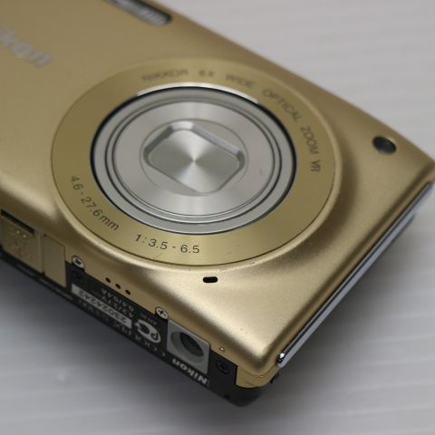 美品 COOLPIX S3300 スイートゴールド 即日発送 デジカメ Nikon