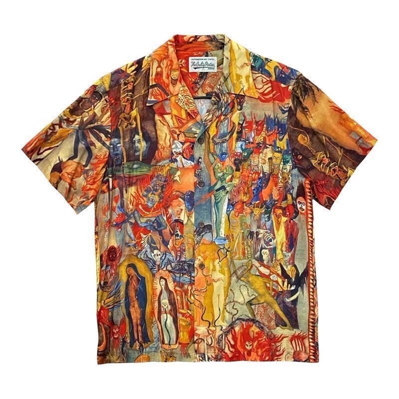 極美品 WACKO MARIA 19AW HAWAIIAN ハワイアンシャツ 半袖シャツ a2920