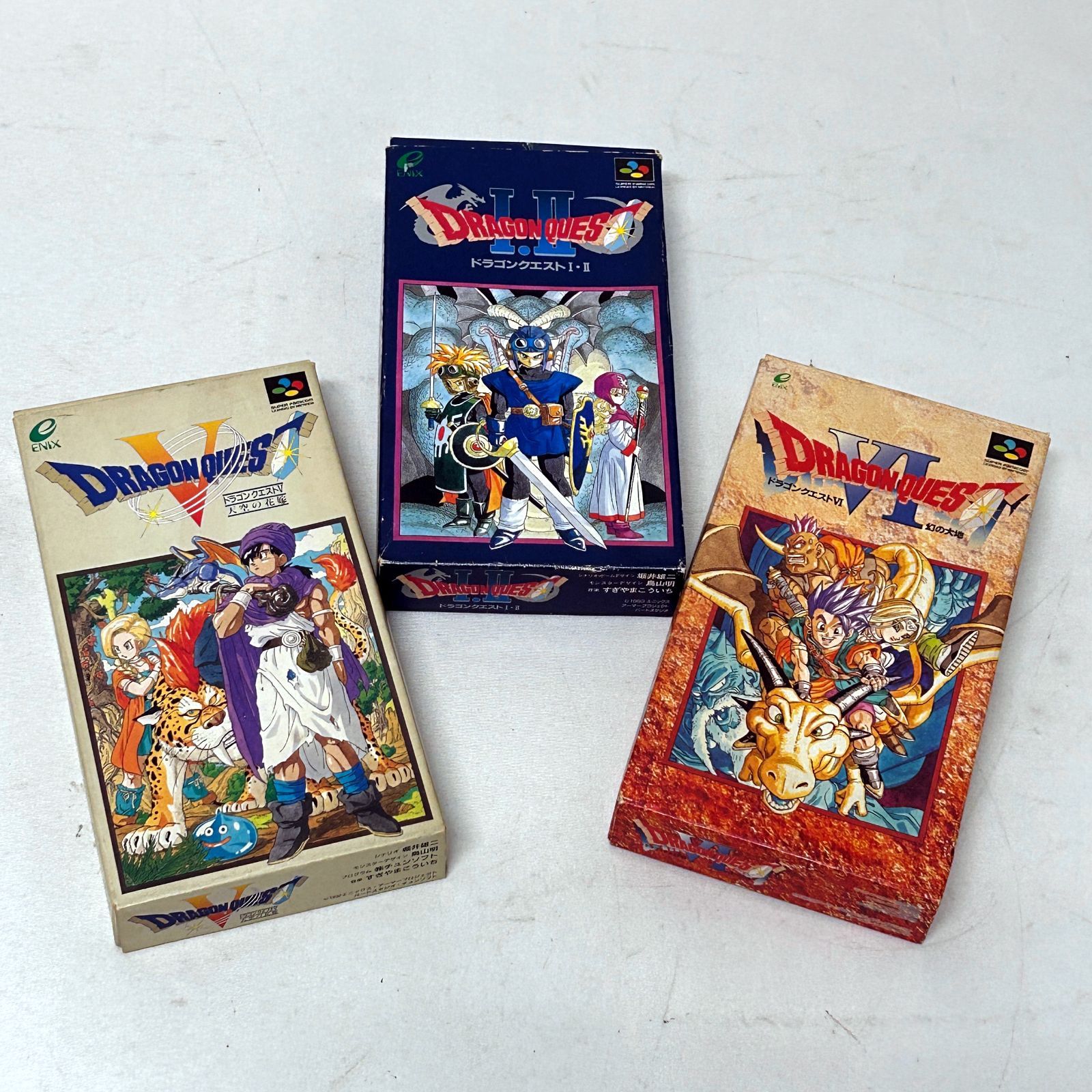 浜館25-701 SFC スーパーファミコン ドラゴンクエスト Ⅰ Ⅱ Ⅴ Ⅵ 3本セット DRAGON QUEST ドラクエ