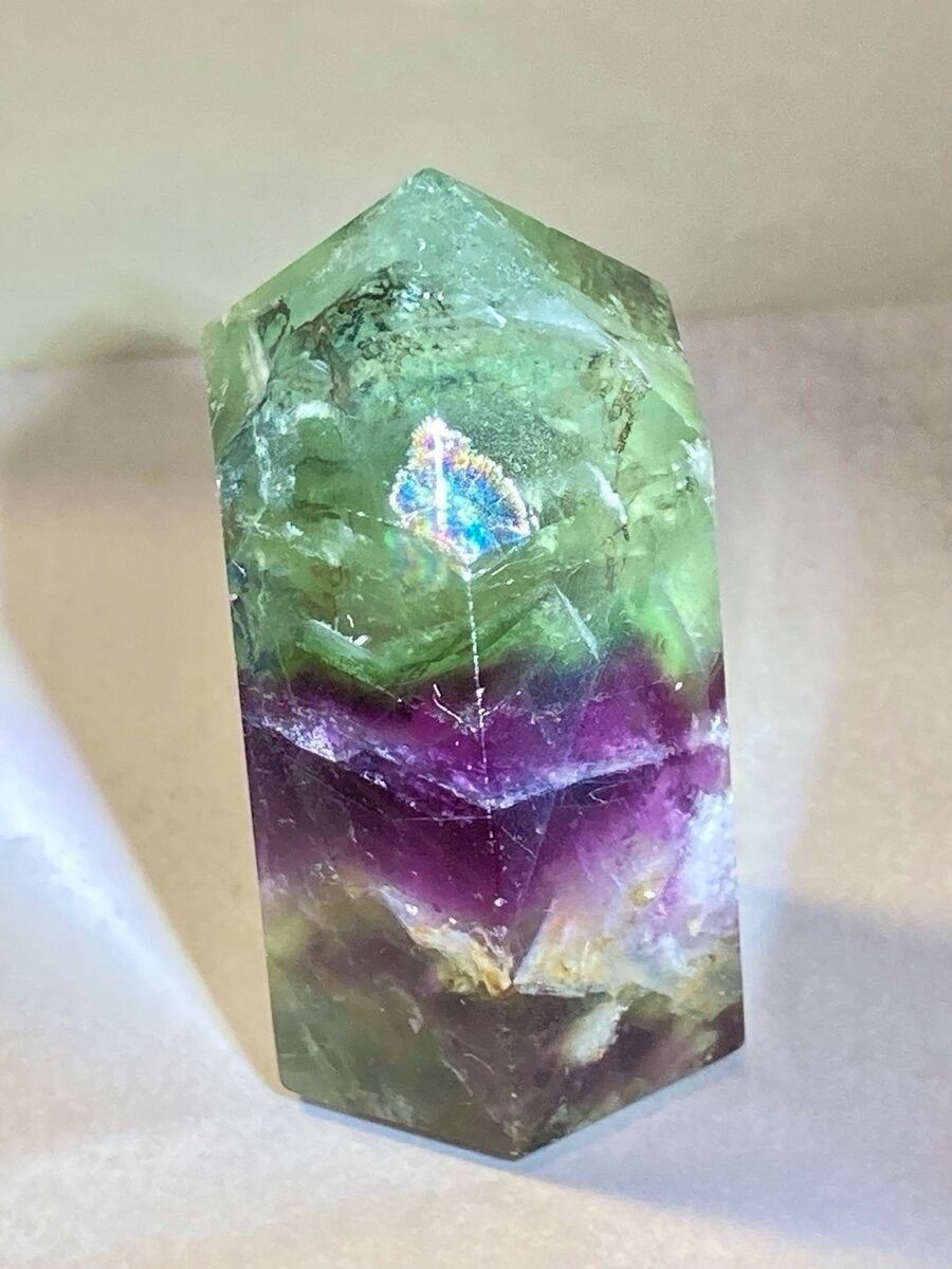 秋色のリース シーグラス／天然石／原画／花 シックな秋の色合いの