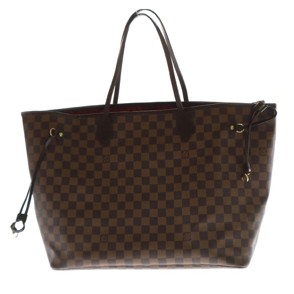 LOUIS VUITTON ルイヴィトン ダミエ ネヴァーフルMM ハンドバッグ トートバッグ ブラウン PVCレザー N51105 SD1162 レディース