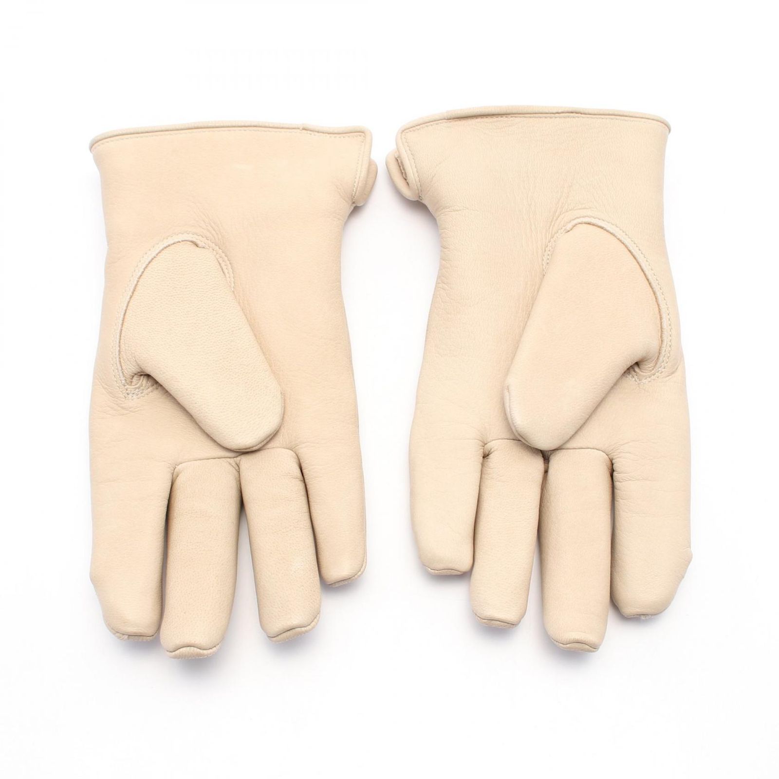 NEIGHBORHOOD LEATHER BOA GLOVES BEIGE