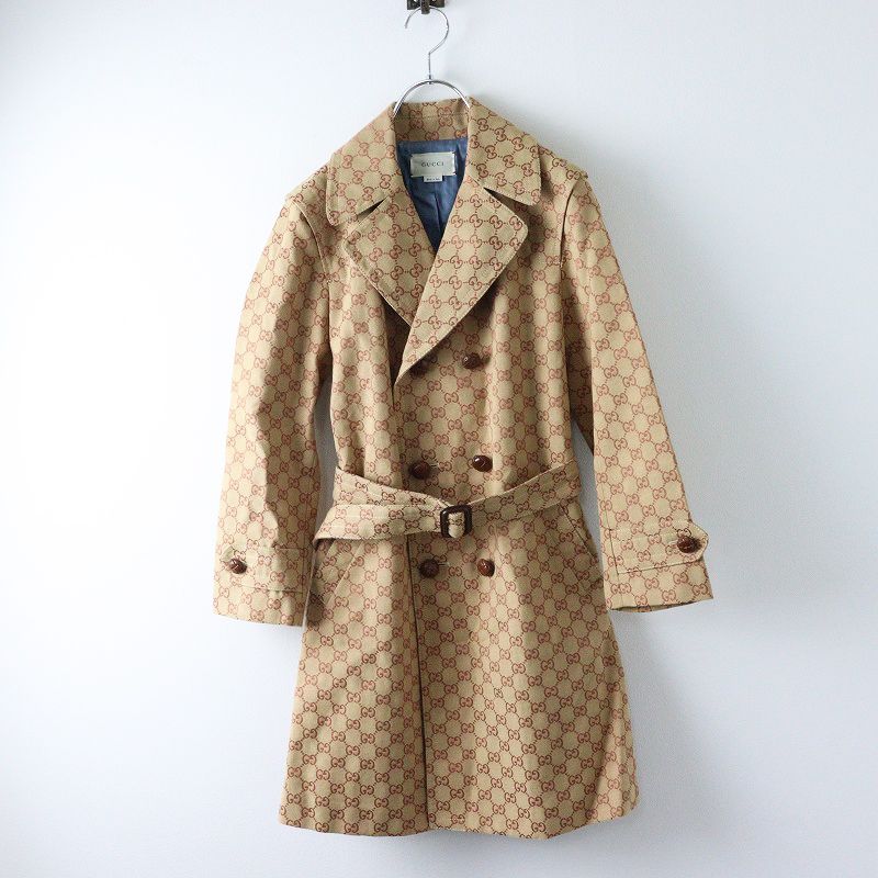 極美品 現行タグ GUCCI カシミヤ混 チェスターコート キャメル 1枚仕立 極美品 JPタグ 2020 グッチ GUCCI 600170 チルドレンズ GG