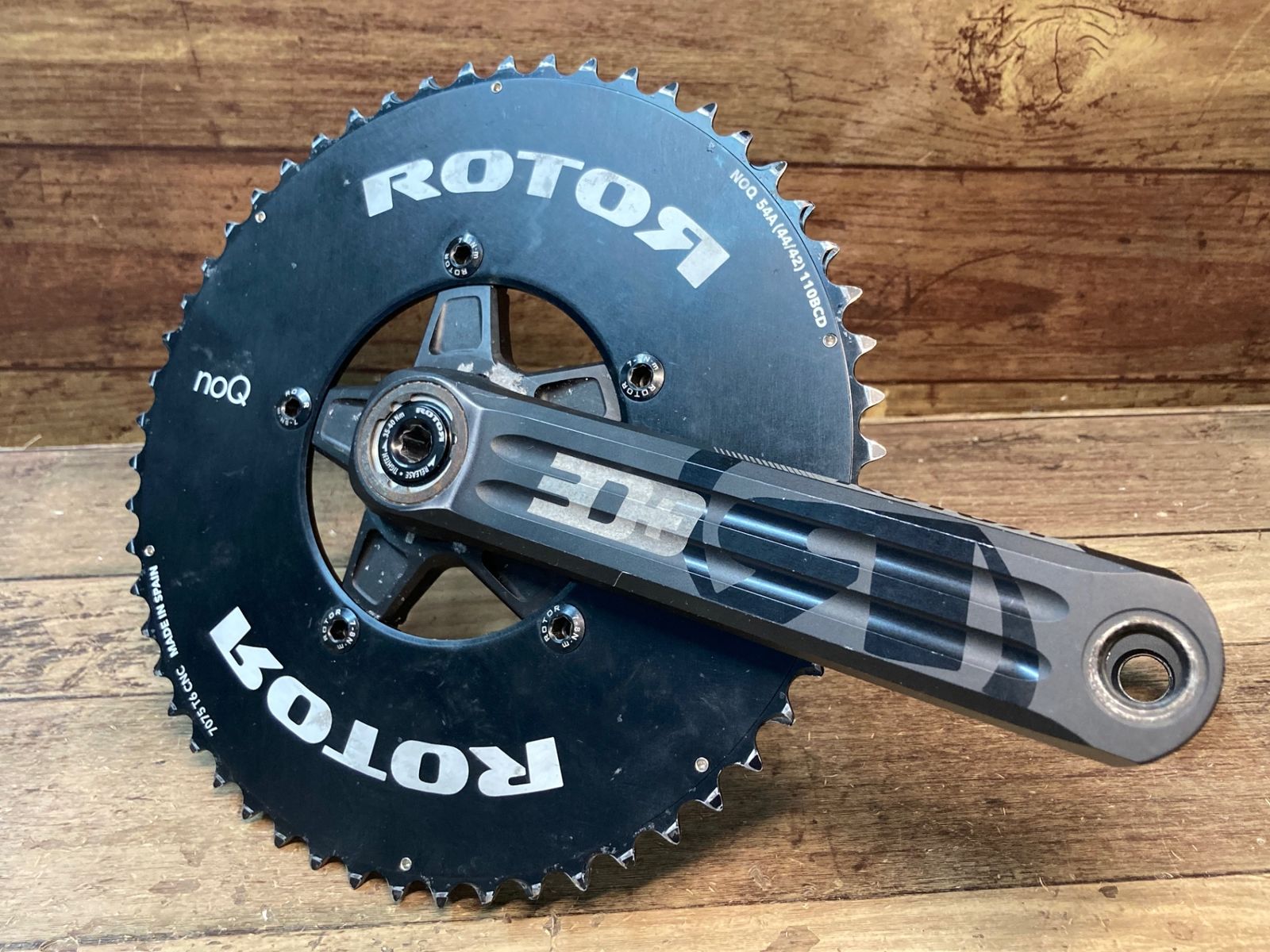 IJ828 ローター ROTOR インパワー IN POWER 3D クランクセット 170mm NoQリング付 54 42T 11S 接続OK アーム腐食
