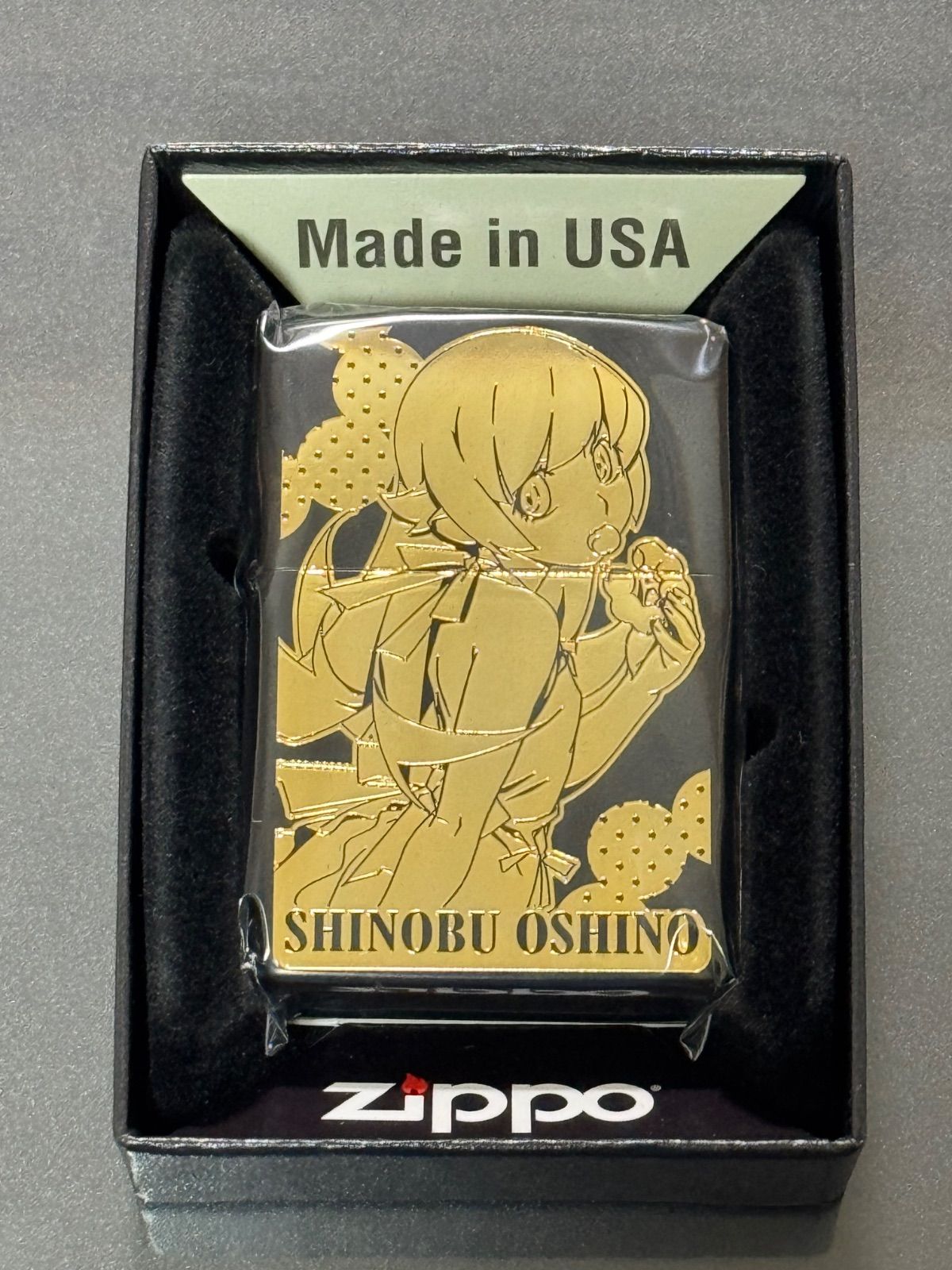 zippo 物語シリーズ 忍野忍 ゴールド刻印 両面デザイン 20 西尾維新 講談社 アニプレックス ケース 保証書