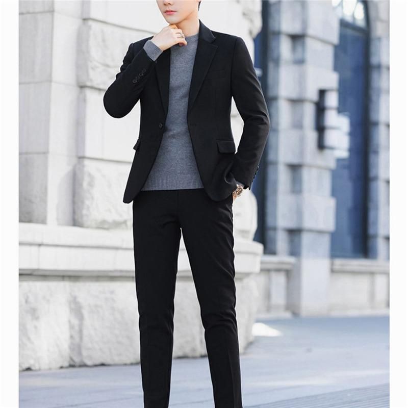 メンズスーツ セットアップ(上下セット)1つボタン 洗える 司会者 1花婿 二次会 大会 紳士用 舞台衣装 カラオケ 結婚式 卒業式 舞台 スーツ メンズ ス リーピーススーツ 1つボタン レギュラーフィット