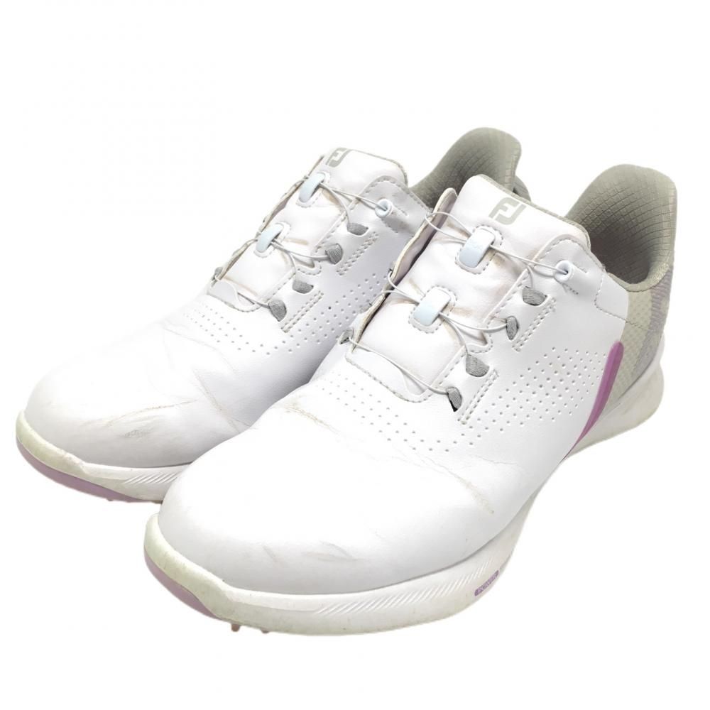 SALE25％OFFフットジョイ ゴルフシューズ 白×パープル 90122J