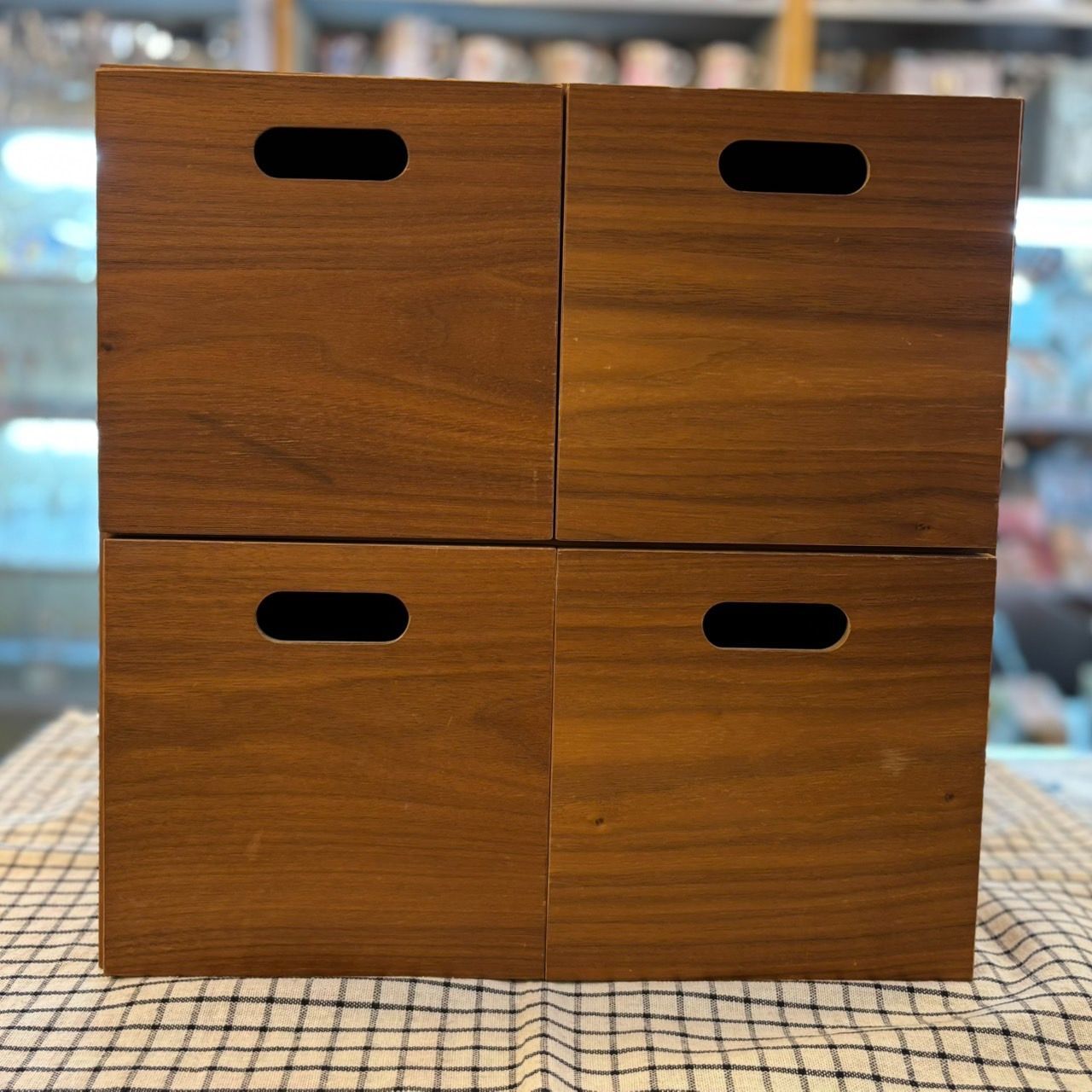 MUJI 無印良品 スタッキングチェスト 引出し4個 ウォールナット