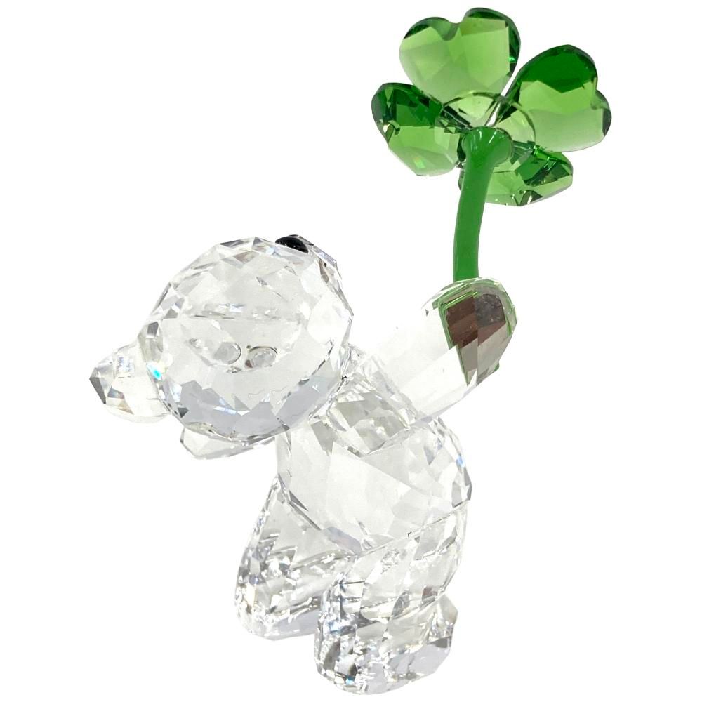スワロフスキー SWAROVSKI Kris ベア Lucky Charm クローバー オブジェ 置物 クリスタル 5557537 クリア NEXPOTALLINN_EU
