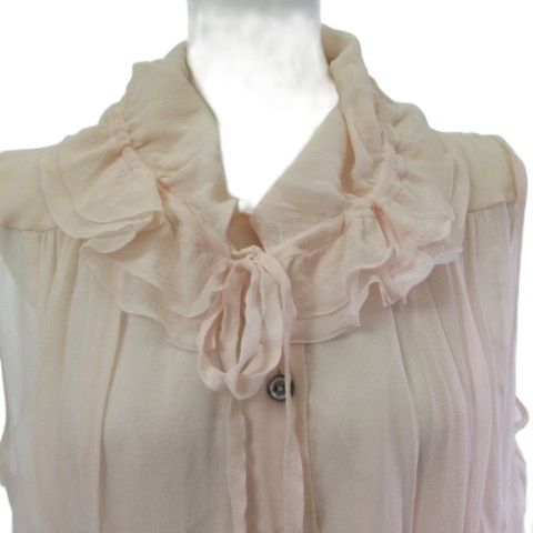 シャネル CHANEL P34721V02158 ノースリーブシャツ ブラウス  