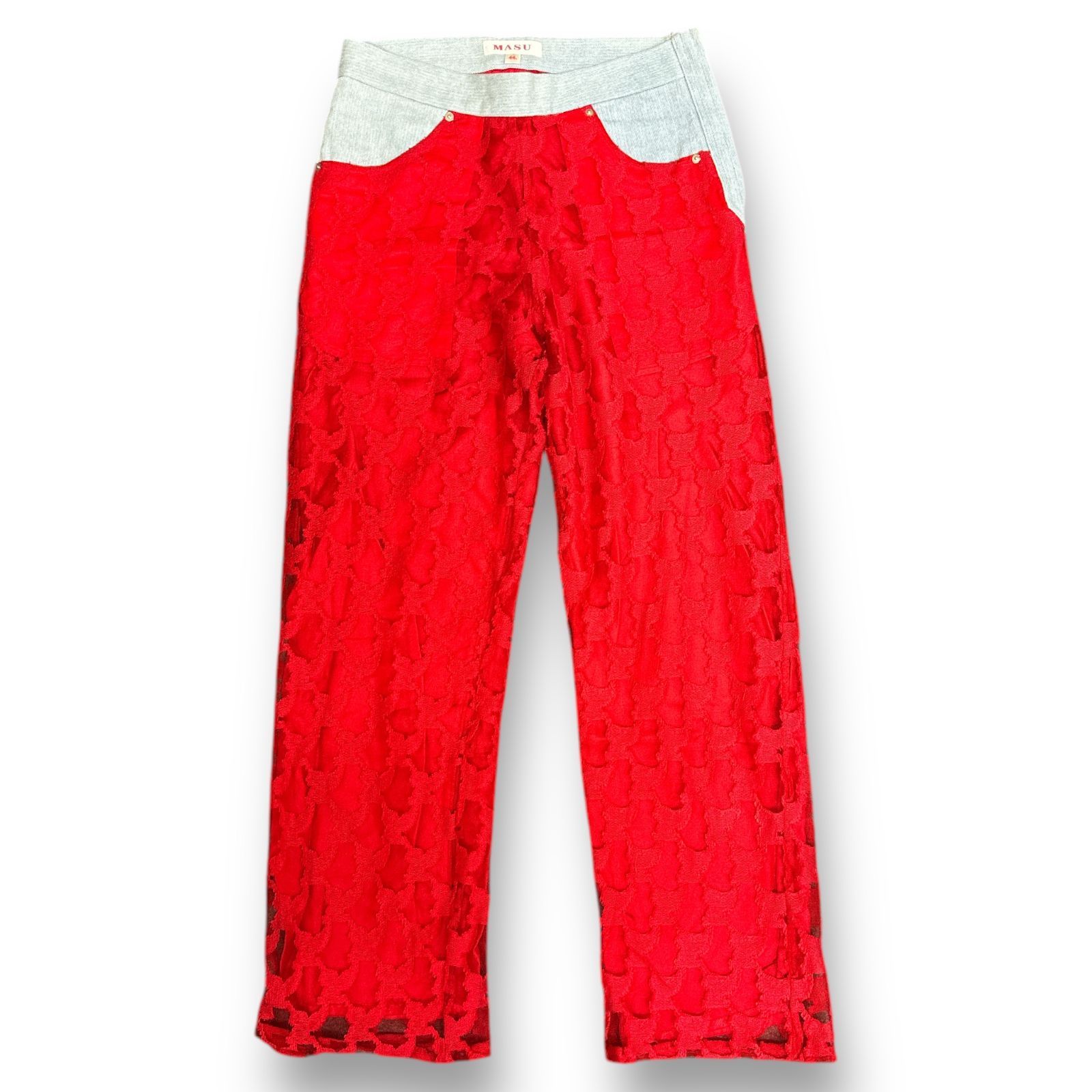 定価37400円 MASU 23AW ANGEL LACE JEANS エンジェルレース ジーンズ  