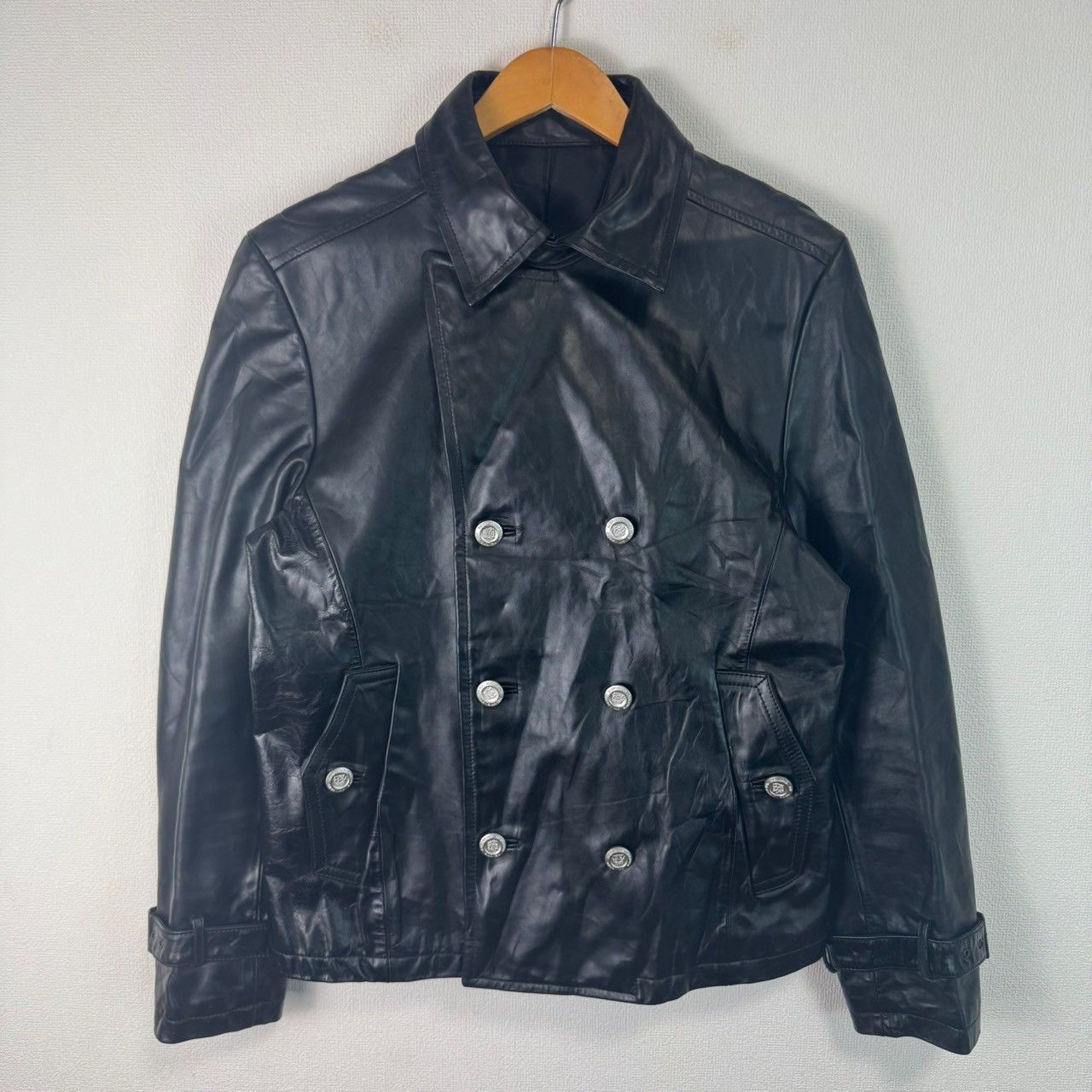 COMME CA ISM ホースハイド コムサイズム レザージャケット ダブル 