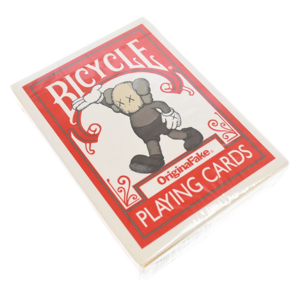 Original Fake (オリジナルフェイク) 【非売品】KAWS Bicycle Playing Card カウズ バイシクル プレイングカード  トランプ 5点セット ブルー/ブラック/イエロー/ピンク/レッド