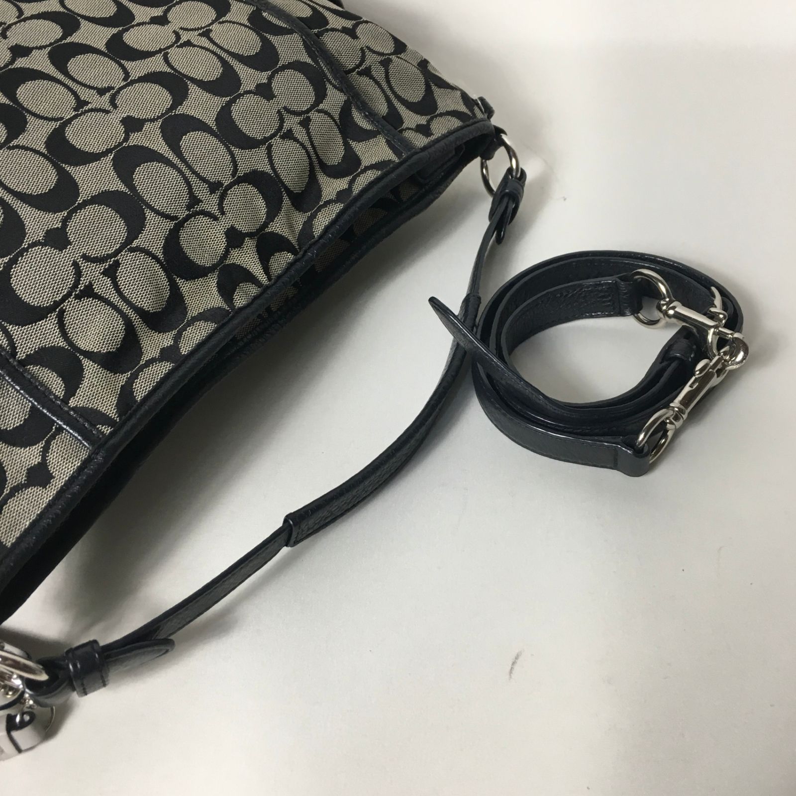 2505-161｜コーチ シグネチャー 2WAY ショルダーバッグ ブラック 2505-161｜コーチ シグネチャー 2WAY ショルダーバッグ ブラック