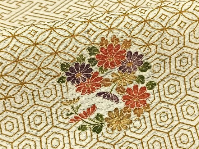 平和屋着物▽上質な小紋　単衣　草花文　正絹　逸品　AAAV8396fy 平和屋着物▽上質な小紋 単衣 草花文 正絹 逸品 AAAV8396fy - メルカリ