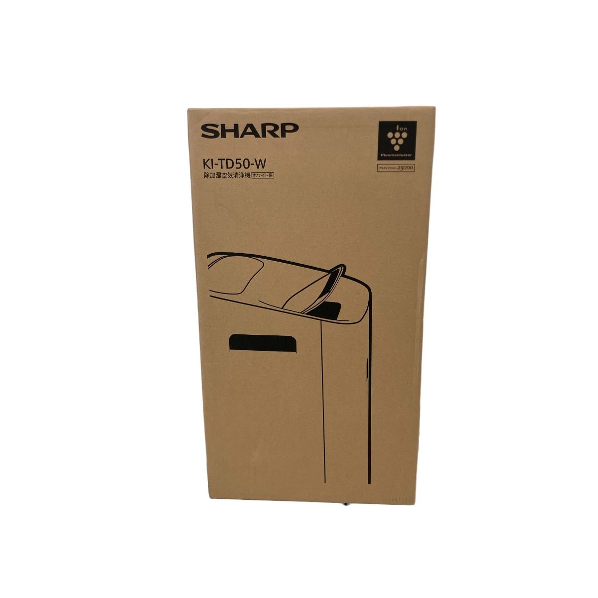 SHARP KI-TD50-W 除加湿空気清浄機 ホワイト系 家電 未使用