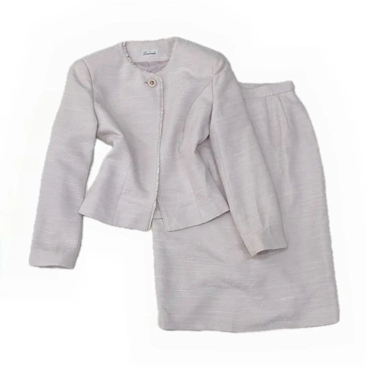 日本 ヴィンテージ ゲストルック ベビーピンク クールトーン hライン スカート ミディ丈 レディース スーツ セットアップ