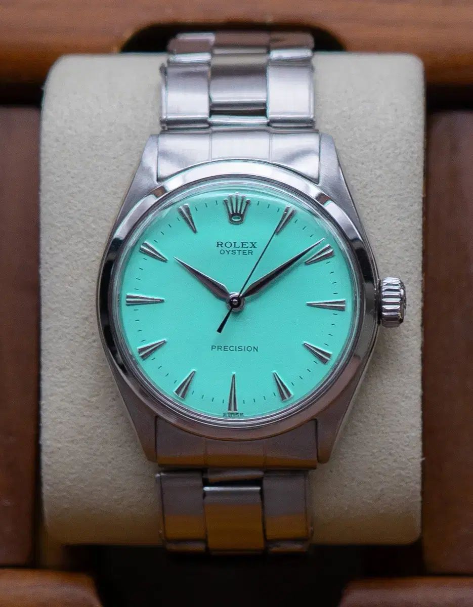 ROLEX ロレックス オイスター パーペチュアル 6480 op34 ターコイズ ブルー 時計