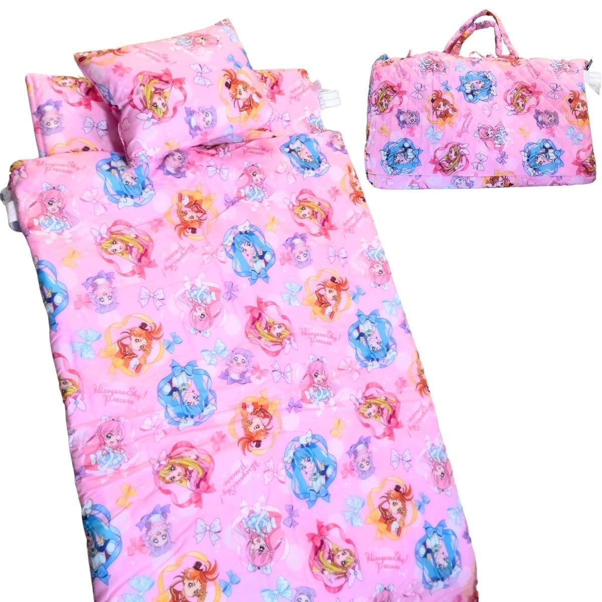 バンダイ BANDAI ひろがるスカイ! プリキュア お昼寝7点セット 敷布団 敷カバー 掛布団 掛カバー 枕 枕カバー キャリーバッグ おひるね布団 マット TO-234305