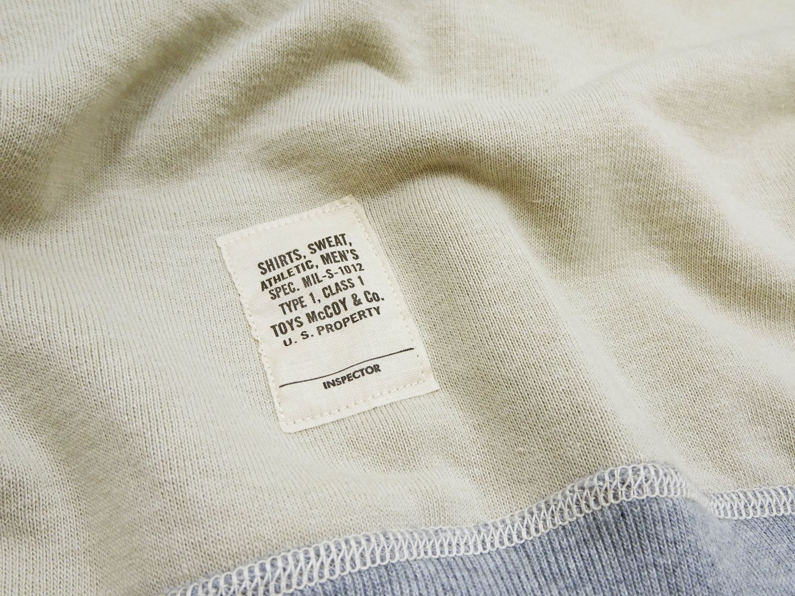 裏起毛スウェット 丸胴