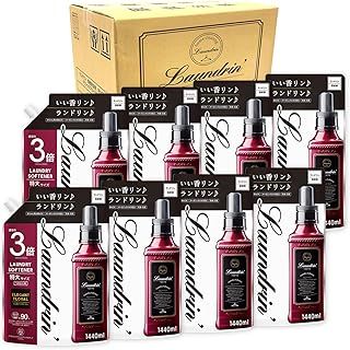 ランドリン ケース販売 柔軟剤 特大容量 エレガントフローラル 詰め替え 3倍サイズ 1440ml×8個