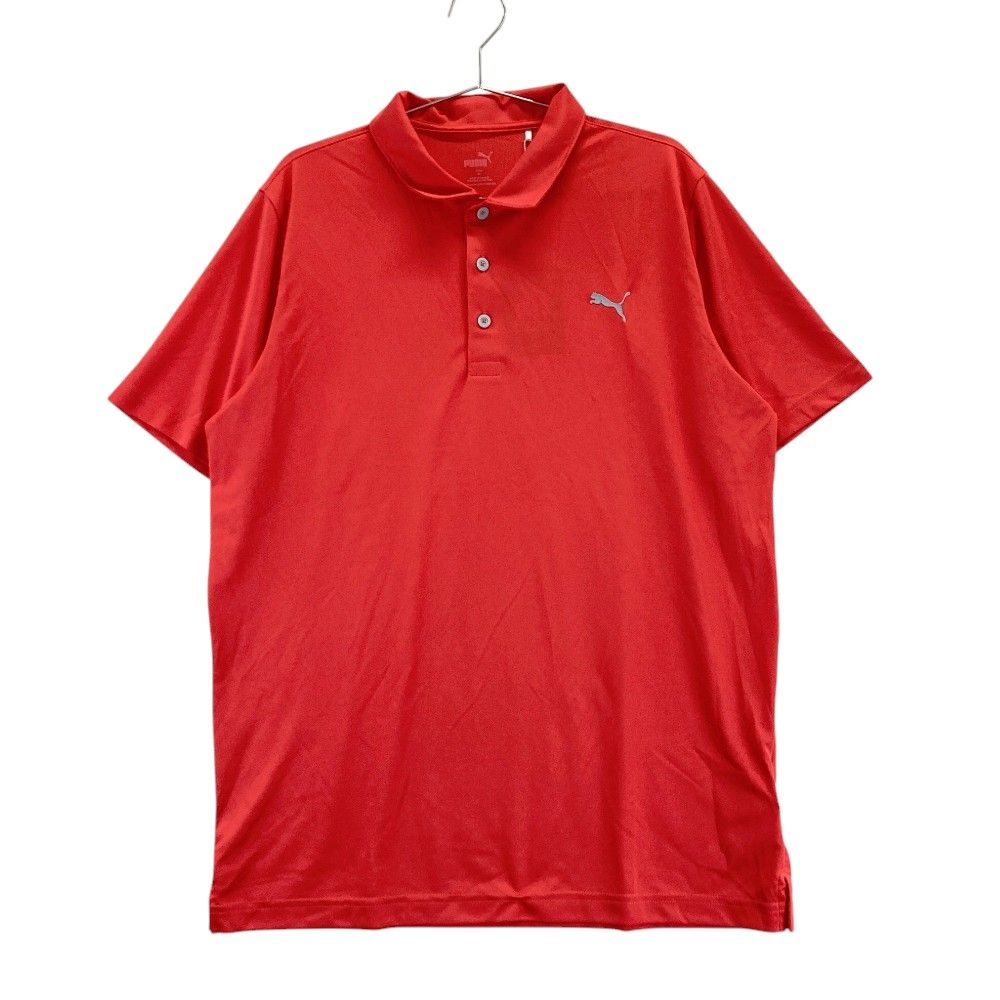 サイズ：XXL PUMA GOLF プーマゴルフ  半袖ポロシャツ  レッド系 [240101355374]# ゴルフウェア メンズ ストスト
