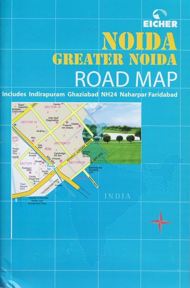 NOIDA GREATER NOIDA ROAD MAP [EICHER社製]【ノイダ】 / 地図 - メルカリ