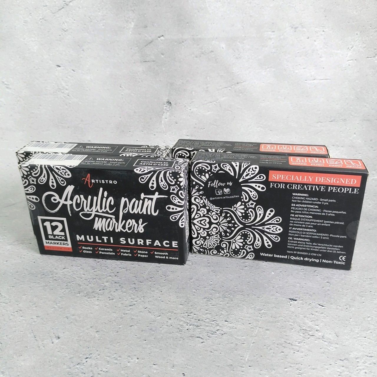 4個セット】Metallic Paint Pens メタリック ペイントペン ロック 