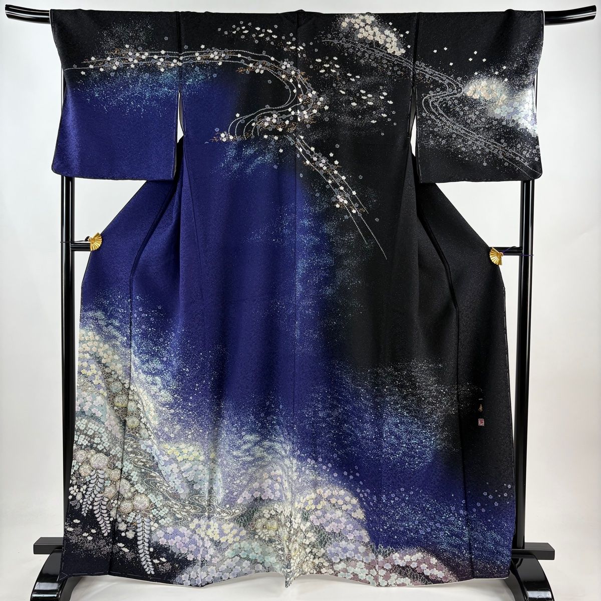 長襦袢 正絹 辻が花に暈し 美しい加工G-635 長襦袢 正絹 辻が花に暈し 美しい加工G-635